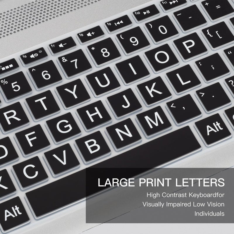 CaseBuy Keyboard Cover for HP Laptop 15.6" 15-dw 15-dy 15-ef 15-cc/cs 15t-dw400 15-dy5033dx dy5133dx 15-dy5073dx 15-dy5399nr dy5599nr 15-dy2703dx dy2702dx 15-ef2099nr 15-ef2130wm 15-dw1083wm Skin,Black - Image 5